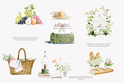 French Château watercolor clipart, a Decorative Illustration by Patishop Art (Thumbnail 4 of 10)