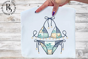 Nautical Coastal Bikini PNG, a Work Illustration by Black Bird Studio (Thumbnail 2 of 4)