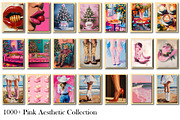 Pink Aesthetic Wall Art Collection, a Wallpaper Photo by Chipshpow Graphics (Thumbnail 3 of 10)