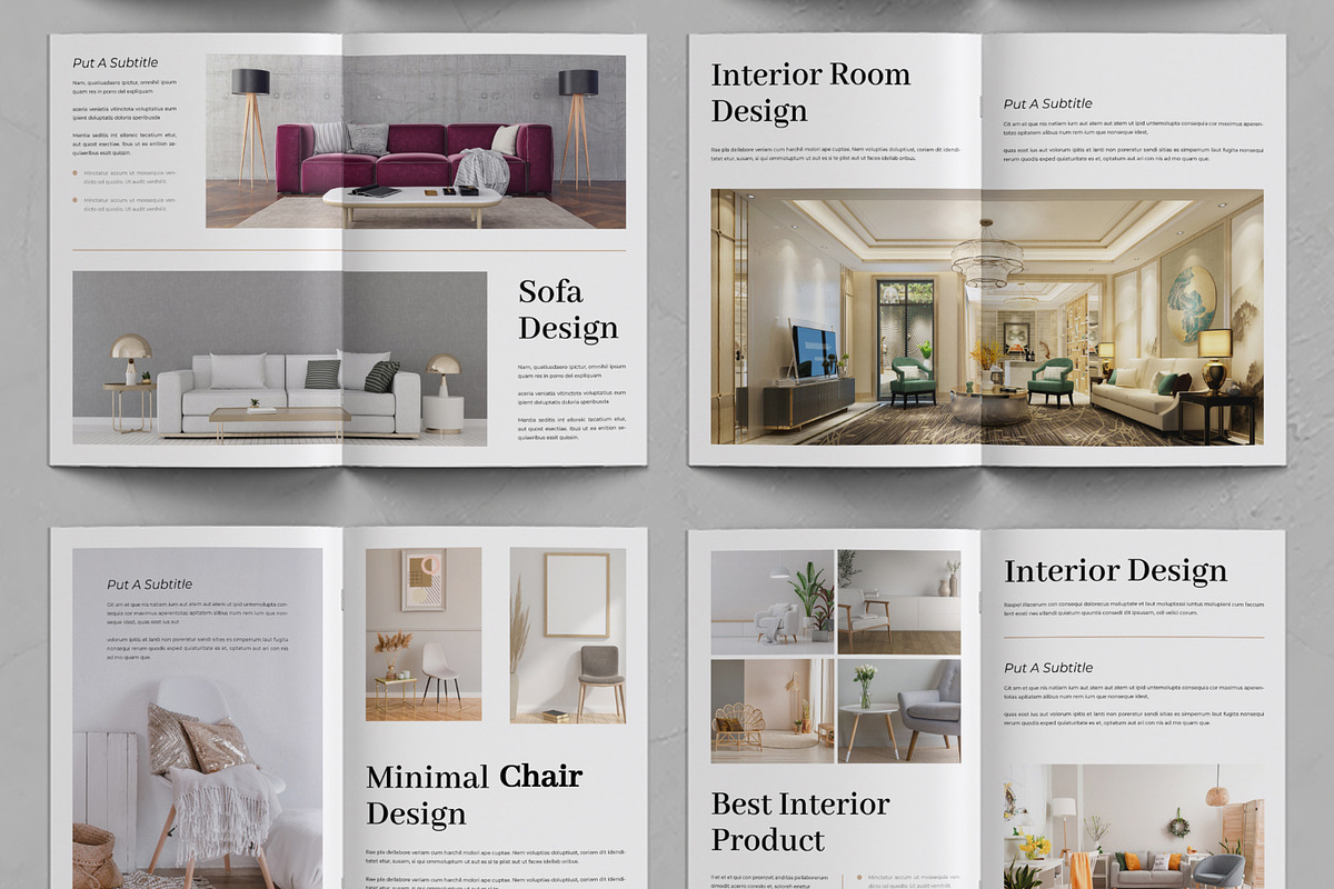 Interior Book Template Layout
