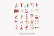 cozy christmas watercolor clipart, a Decorative Illustration by Patishop Art (Thumbnail 8 of 9)