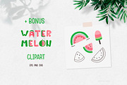 Watermelon alphabet set, an Illustration by AfonshinaArt (Thumbnail 7 of 8)