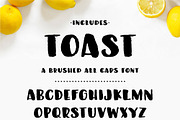 Lemon Shake, a heavy brush font, a Script Font by Rachel White Art (Thumbnail 8 of 14)