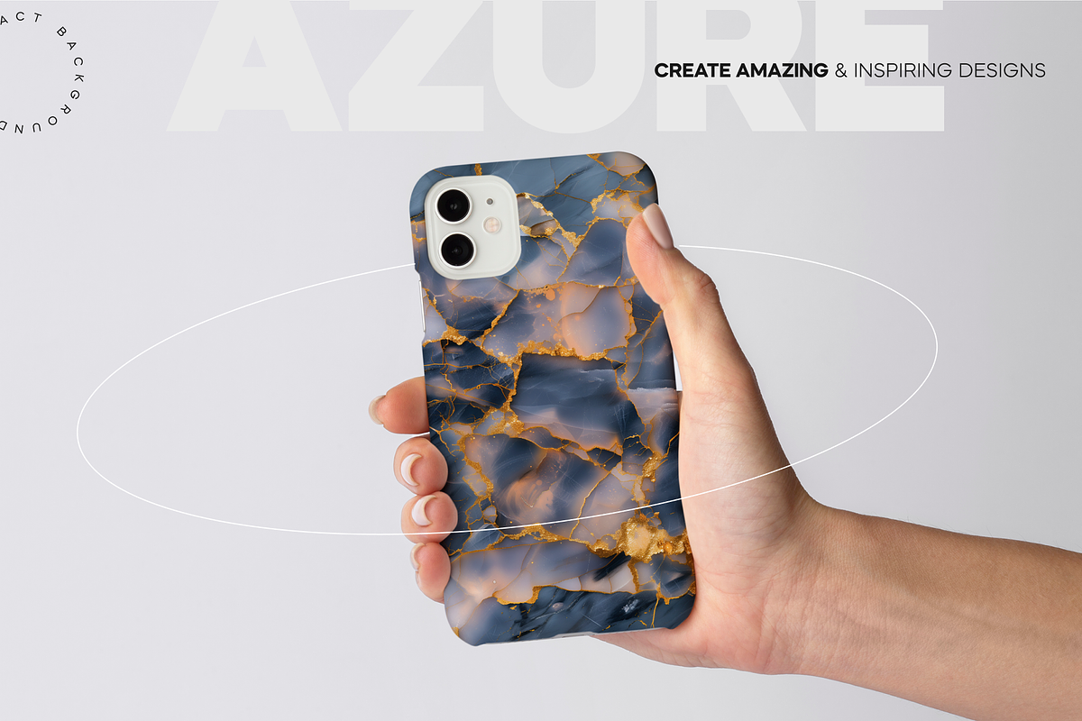Azure Luxury Marble Textures, a Texture Graphic by Lumeno (Photo 5 of 5)