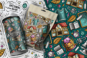 7 School Cartoon Seamless Patterns, a Pattern Graphic by BALABOLKA (Thumbnail 4 of 8)