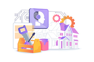 AI-Driven Historic Restoration, a Technology Illustration by Visual Generation