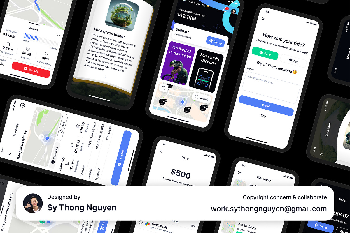 Electric Vehicle Finder App UI Kit, an UI Kit Template by sythongnguyen777 (Photo 7 of 7)