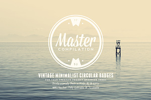 Vintage Minimalist Circular Badges