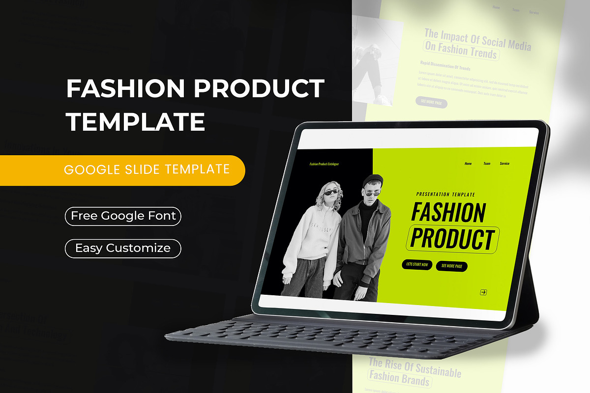 Fashion - Google Slide Template, a Presentation Template by casanovastudio (Photo 1 of 3)