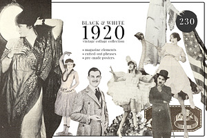 1920s Vintage Collage Pack