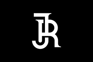 Monogram Letter JR Logo