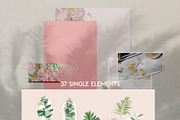 Tropical Romance modern floral rose, an Illustration by January Bloom (Thumbnail 5 of 29)