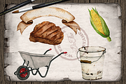 Farm Fresh Pork Illustration, a Decorative Illustration by DioFlow (Thumbnail 4 of 5)