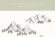 Forest Mountain Vector Illustrations, an Illustration by Emma Webb Studio (Thumbnail 3 of 9)