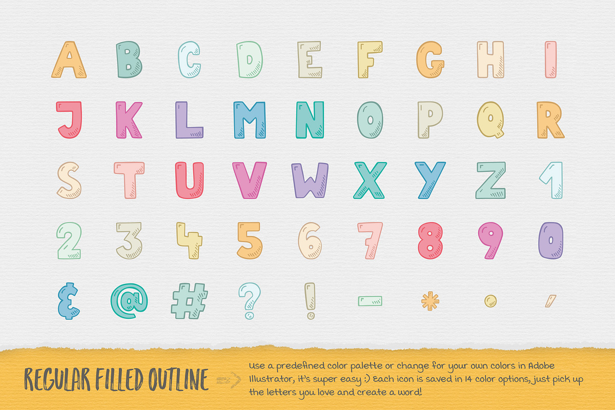 Hand-Drawn Alphabet Icons, an Icon by Good Stuff No Nonsense (Photo 5 of 12)