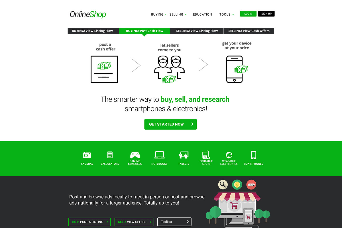 OnlineShop 2017 Landing Page, a Landing Page Template by Nadasol (Photo 2 of 2)