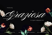 Graziosa Script Font, a Script Font by Corina Moscu (Thumbnail 1 of 10)