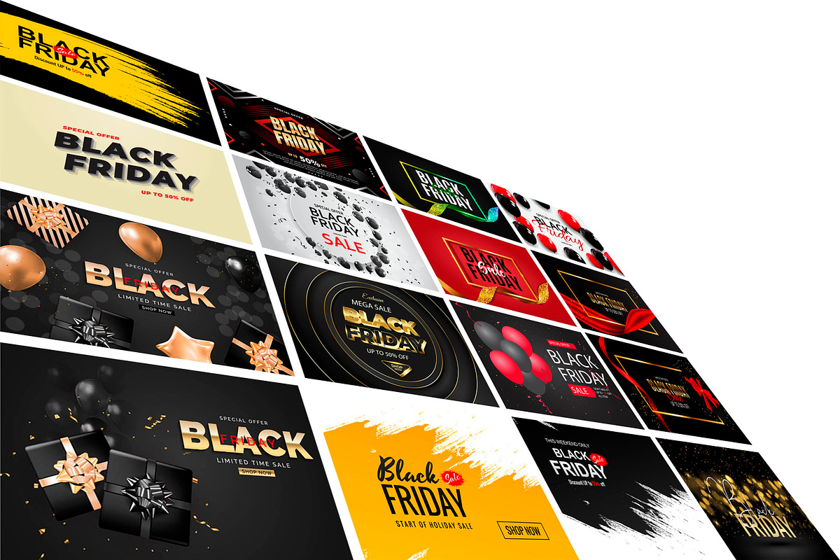Black Friday Sale Banner Bundle, a Design Template by Digital Studio (Photo 4 of 4)