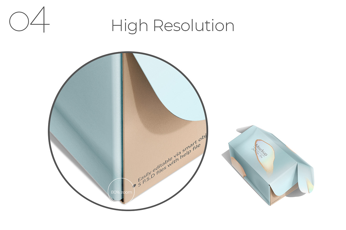 Front Tuck Mailing Box Mockup, a Packaging Mockup by Sheikhadesign (Photo 5 of 11)