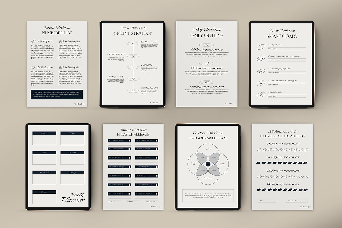 Workbook Template Canva, a Marketing Template by Instprofi | Studio Estimo (Photo 7 of 9)