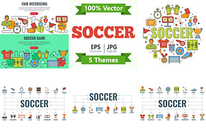 Soccer Banners and Concepts, a Sport Illustration by TAlex