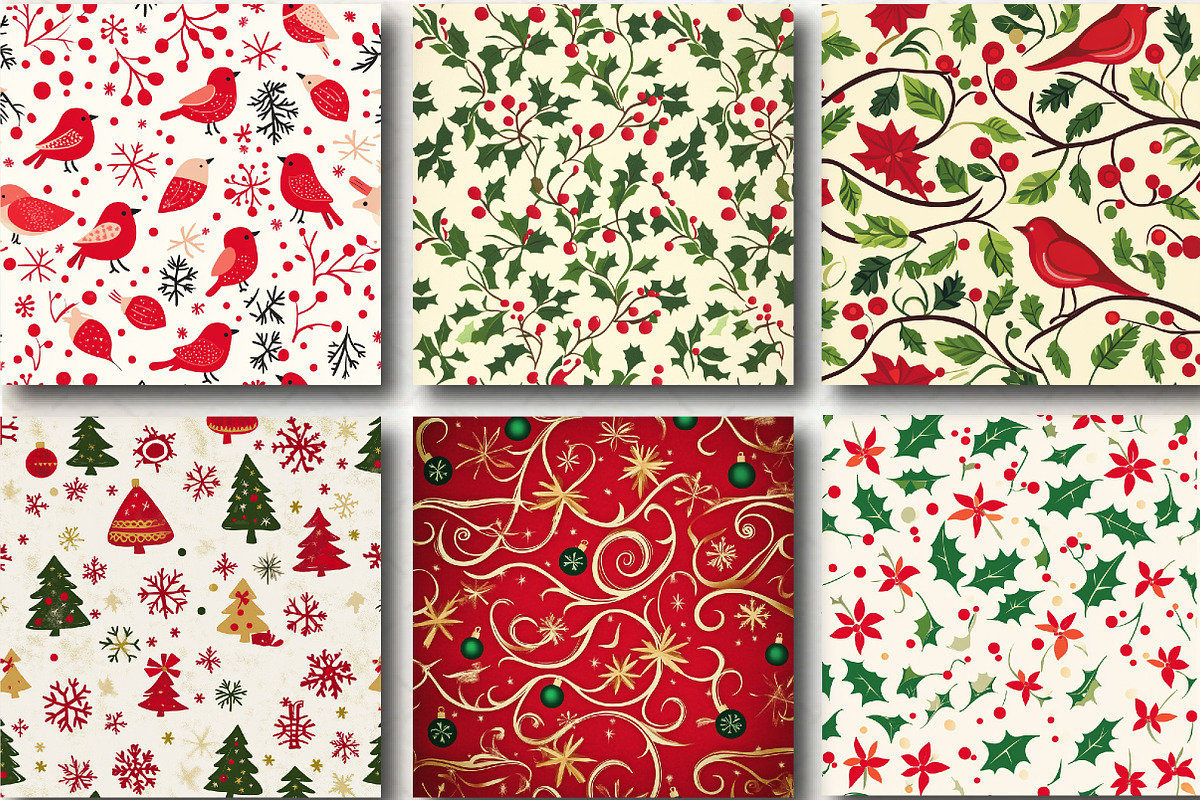 Christmas Patterns Christmas Paper, a Pattern Graphic by DreamCafeArt (Photo 3 of 6)