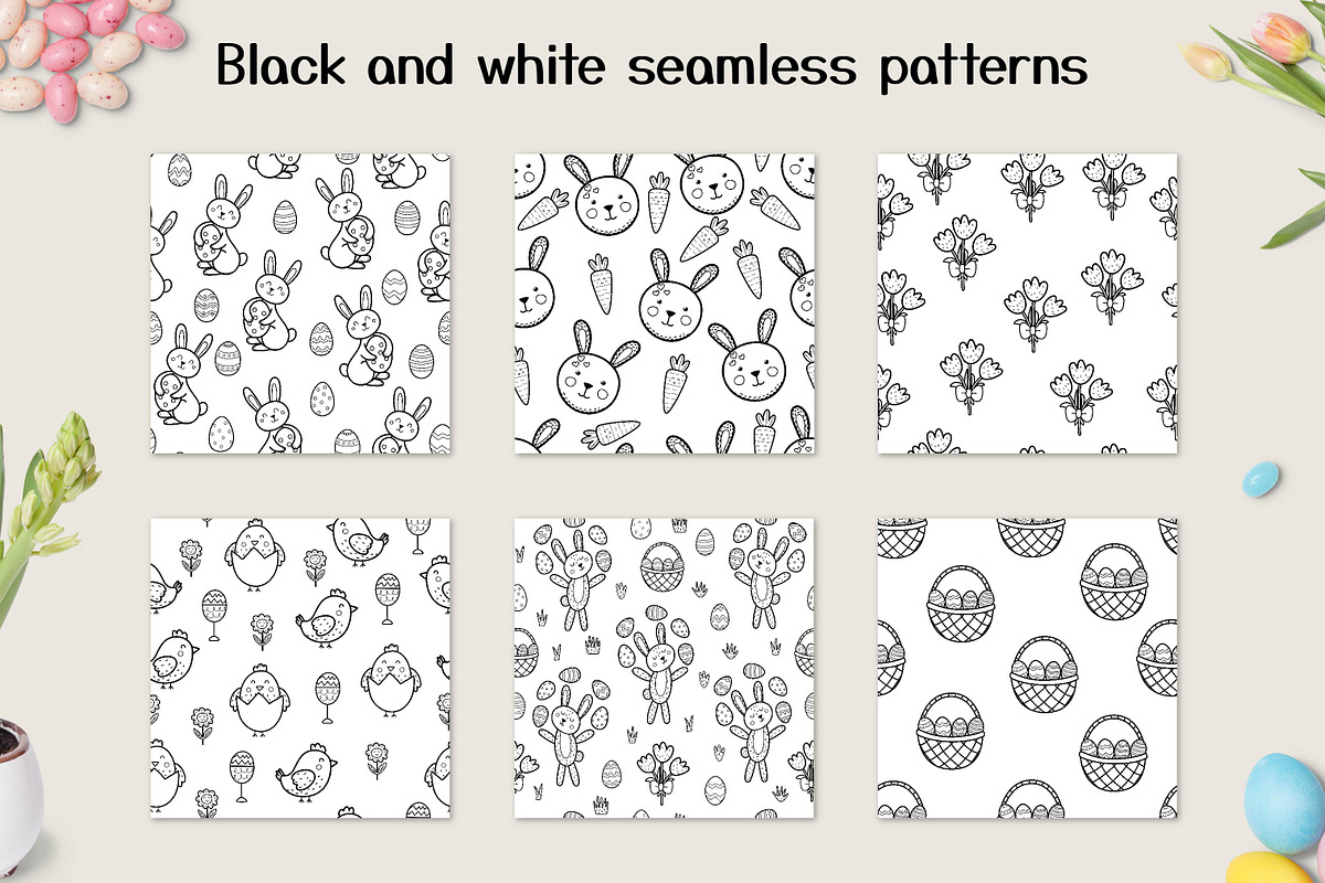 Easter Collection: Clipart, Patterns, a Decorative Illustration by Gulnara Sabirova (Photo 6 of 10)