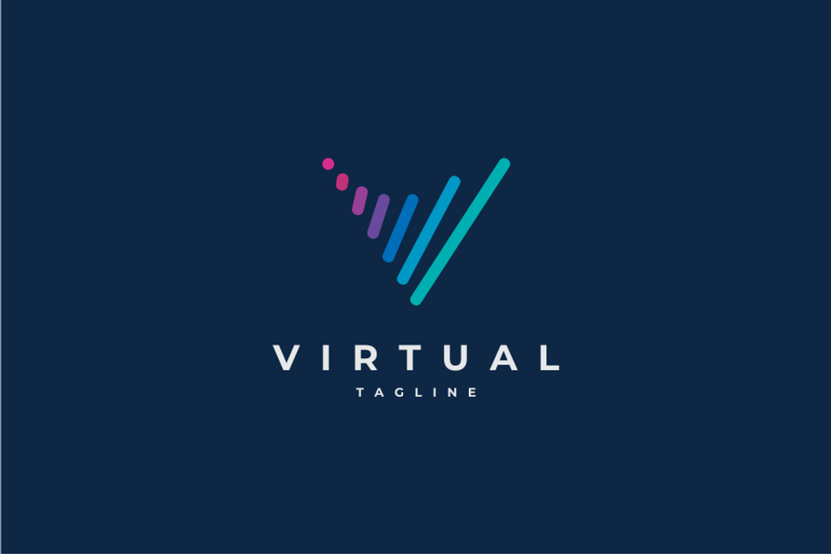Virtual Letter V Logo Design, a Branding & Logo Template by yopie (Photo 1 of 4)