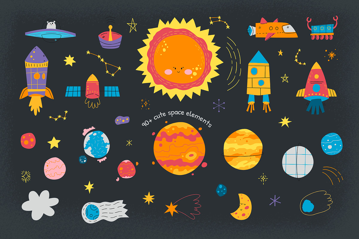 Space world. Graphic collection, an Illustration by Mariart_i (Photo 3 of 13)