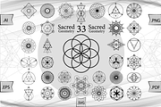 Sacred Geometry Black Set Mandalas, an Object Graphic by GraphicRedStudio (Thumbnail 1 of 8)
