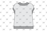Oversized Sweater Vest Fashion Flat, a Shirt Mockup by haydenwentworth (Thumbnail 3 of 3)