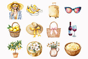 Watercolor Summer Aperitivo Clipart, an Illustration by Design Market (Thumbnail 3 of 5)
