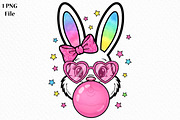 Pink Glitter Easter Bunny Coquette, an Illustration by Canvas Craft (Thumbnail 1 of 6)
