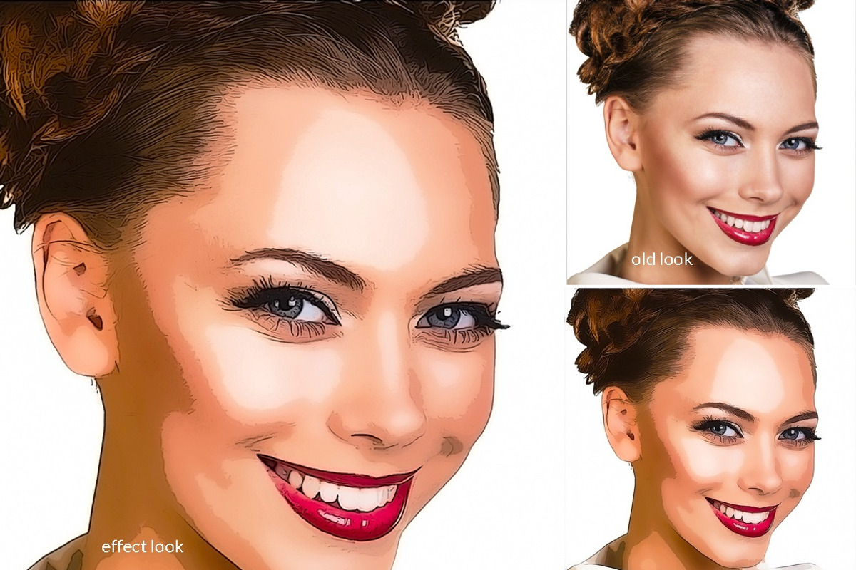 Portrait Cartoon Photoshop Action, an Action Add-On by MRI STUDIO (Photo 4 of 10)