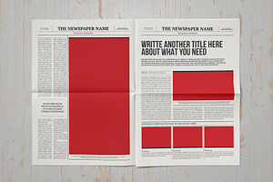 Classic A3 Newspaper Template