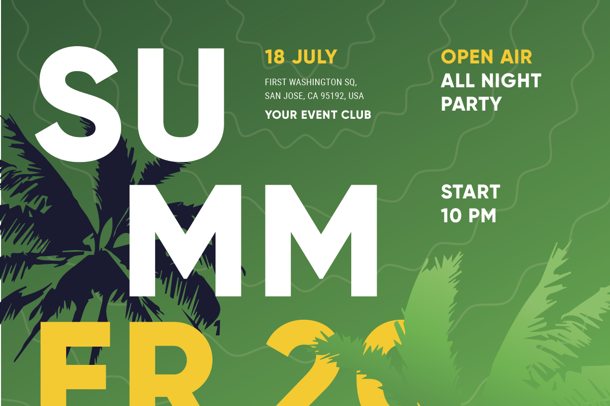 Summer Event Poster Template #4, a Flyer Template by Danil Polshin (Photo 9 of 9)