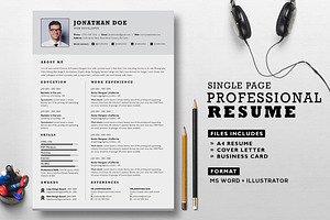 Professional Resume Set