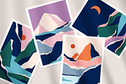 Abstract nature landscapes cards set, a Decorative Illustration by Good Studio (Thumbnail 29 of 34)