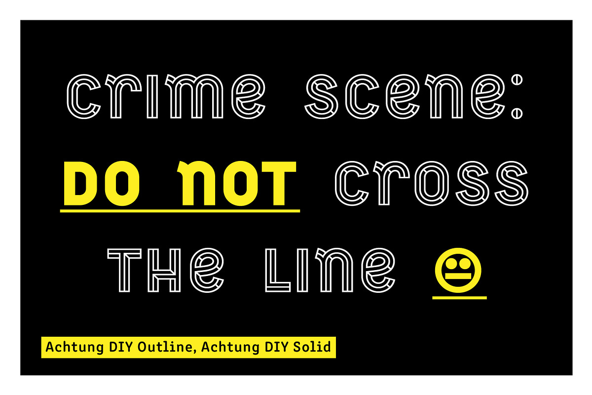 Achtung color font - DIY sub-family, a Font by FONT-Bud (Photo 7 of 14)