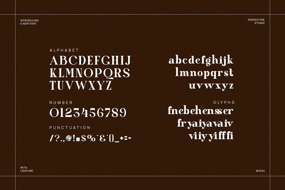 Giyane Modern Ligature Serif Font, a Serif Font by Perfectype (Photo 6 of 6)