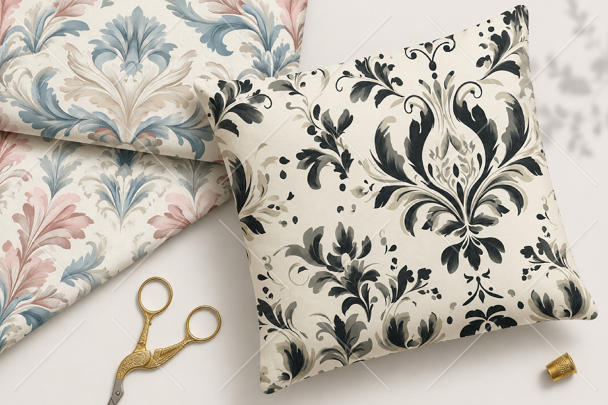 Seamless Vintage Floral Damask, a Pattern Graphic by Canvas Craft (Photo 8 of 9)
