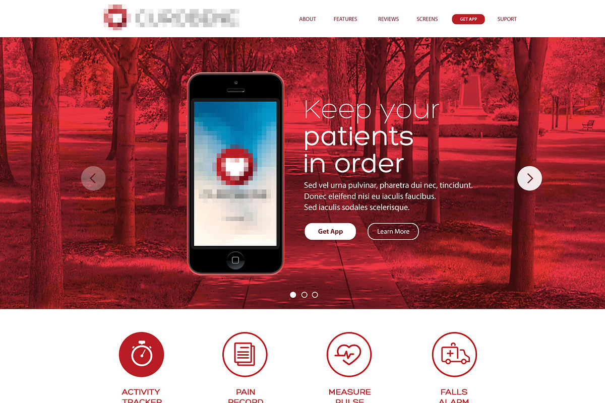 App presentation - One page site, an App Template by PRtopdesign (Photo 1 of 2)