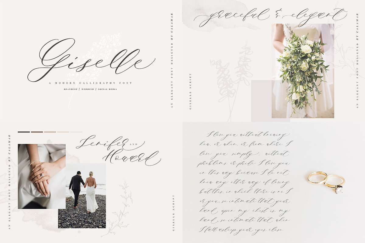 The Wedding Calligraphy Font Bundle, a Script Font by Calamar Studio (Photo 12 of 18)