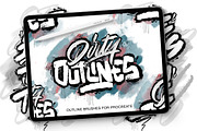 Dirty Outlines - Procreate Brushes, a Brush Add-On by Snooze one (Thumbnail 1 of 8)