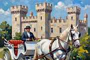 Royal Carriages, Horse Carriages, a Transportation Illustration by PLUM&FIGS (Thumbnail 9 of 21)