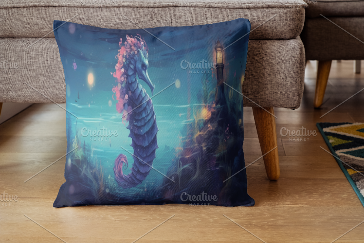 Template art, Enchanting Seahorse, a Branding & Logo Template by Boho Pixel Dust (Photo 5 of 8)