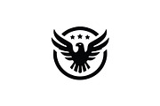 Eagle Emblem Icon with Stars, a Branding & Logo Template by Vectorium Studio (Thumbnail 2 of 2)