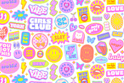 GIRLS CLUB - VECTOR Y2K STICKERS SET, an Object Graphic by craftlove (Thumbnail 12 of 13)