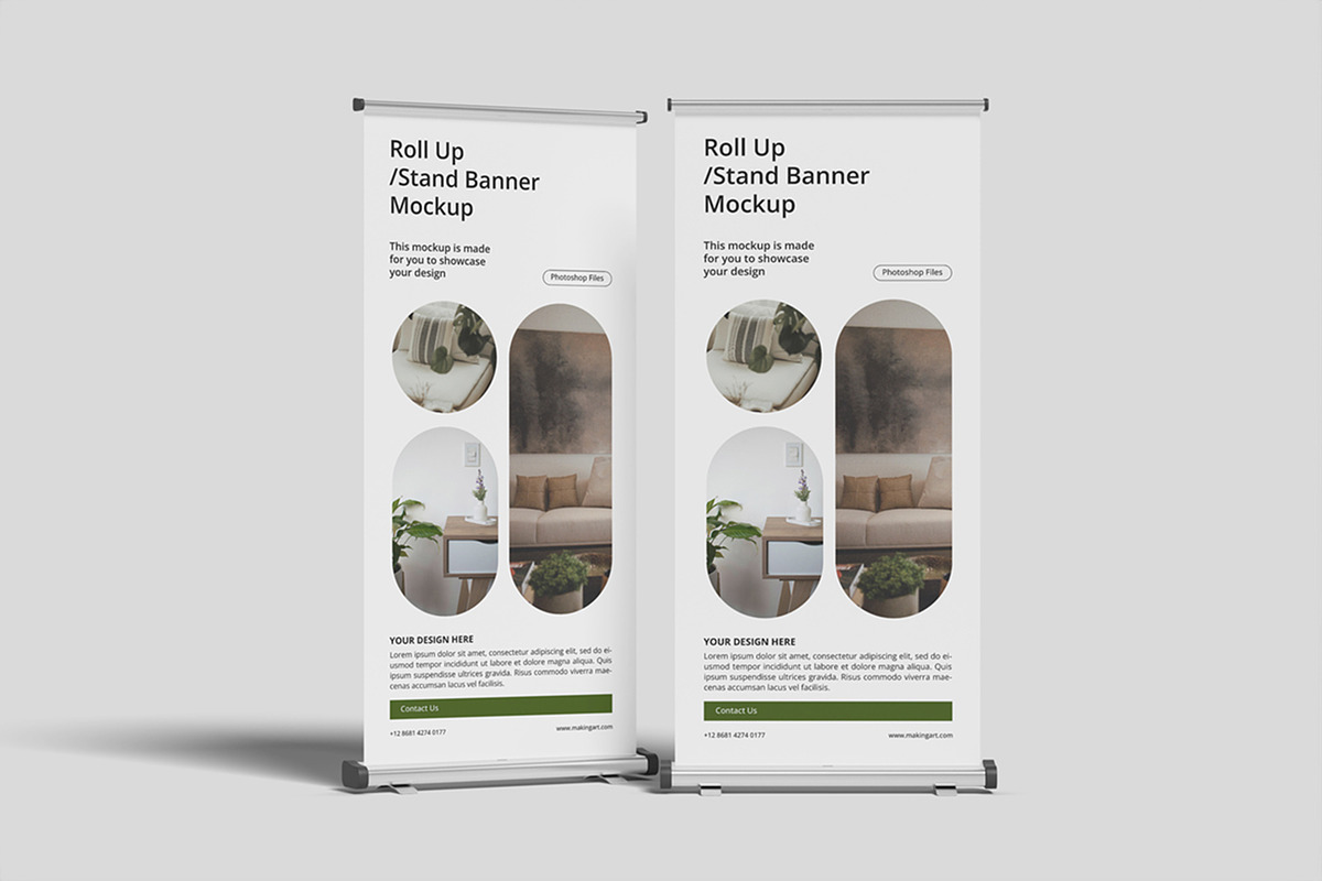 Realistic Roll Up Banner Mockup PSD, an Advertising Mockup by MA-KING_ART (Photo 2 of 5)