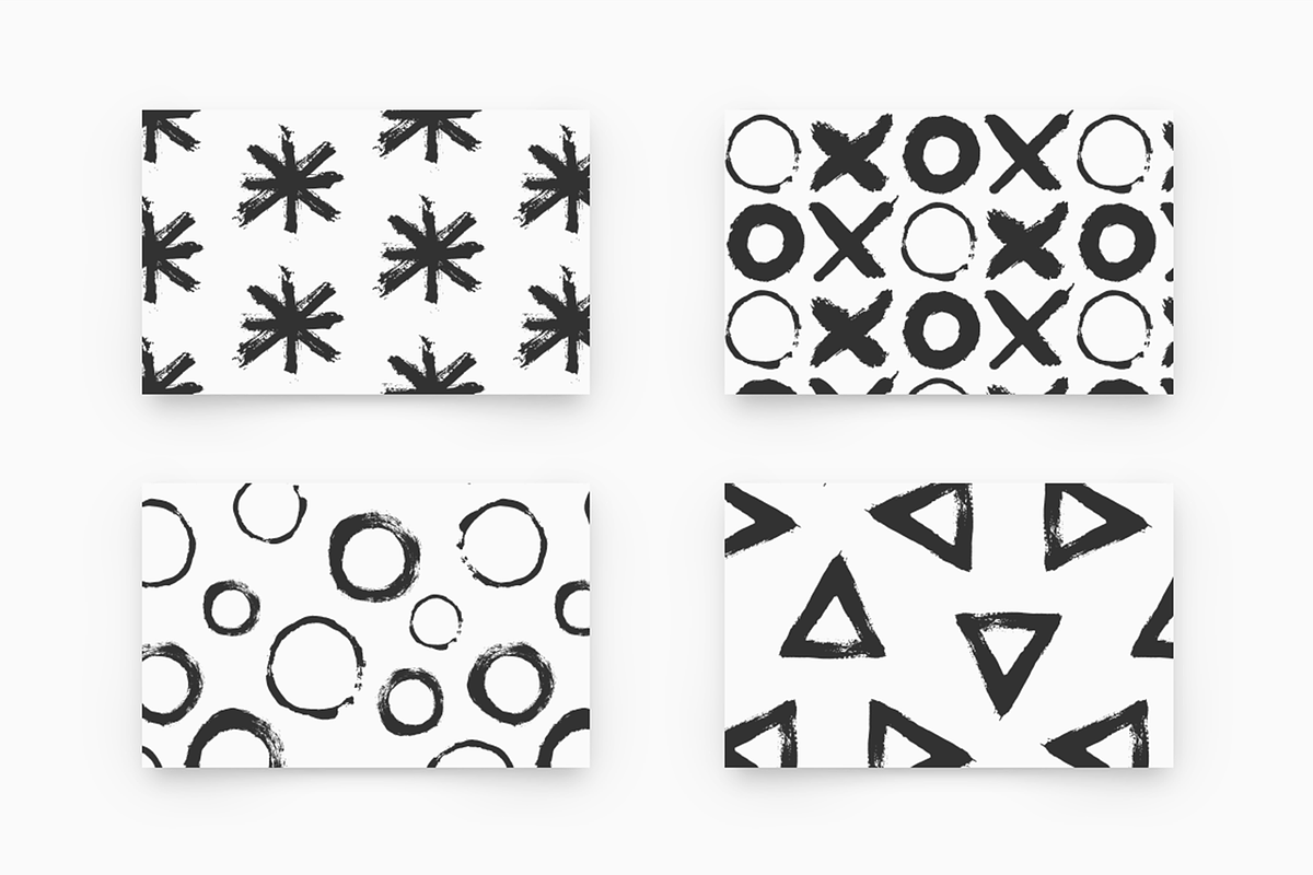 Tempera - Brush Patterns, a Pattern Graphic by Unio Designs (Photo 3 of 8)